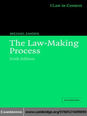 cover image of The Law-Making Process